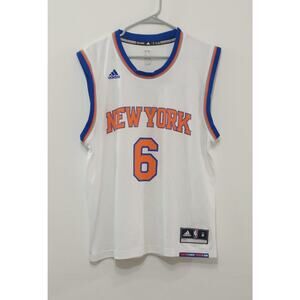 Adidas Jersey Shirt New York Knicks #6 Kristaps Porzingis NBA Basketball Size M